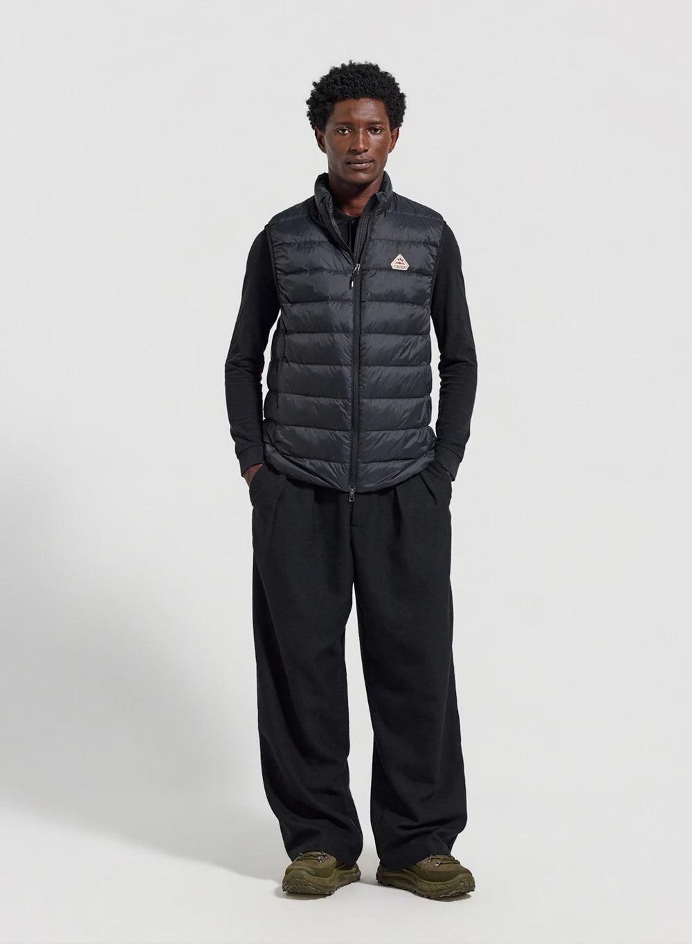 Ultraleichte ärmellose Daunenjacke Pyrenex Guzet Schwarz-2