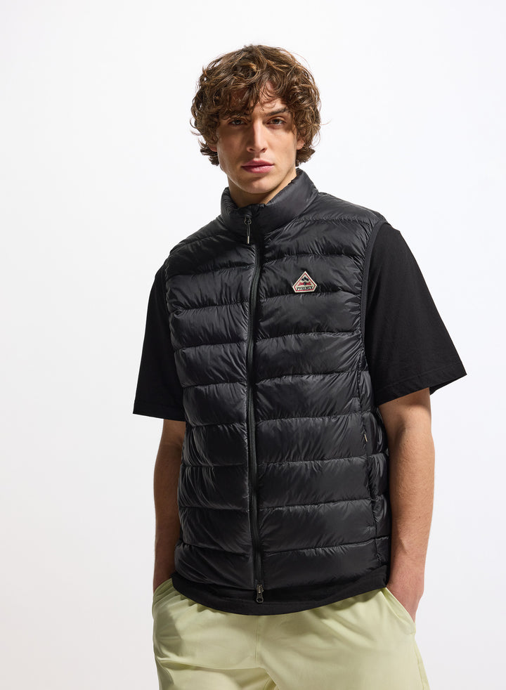 Men's Outdoor Winter Vest Jacket Removable Hooded Thick Down Jacket