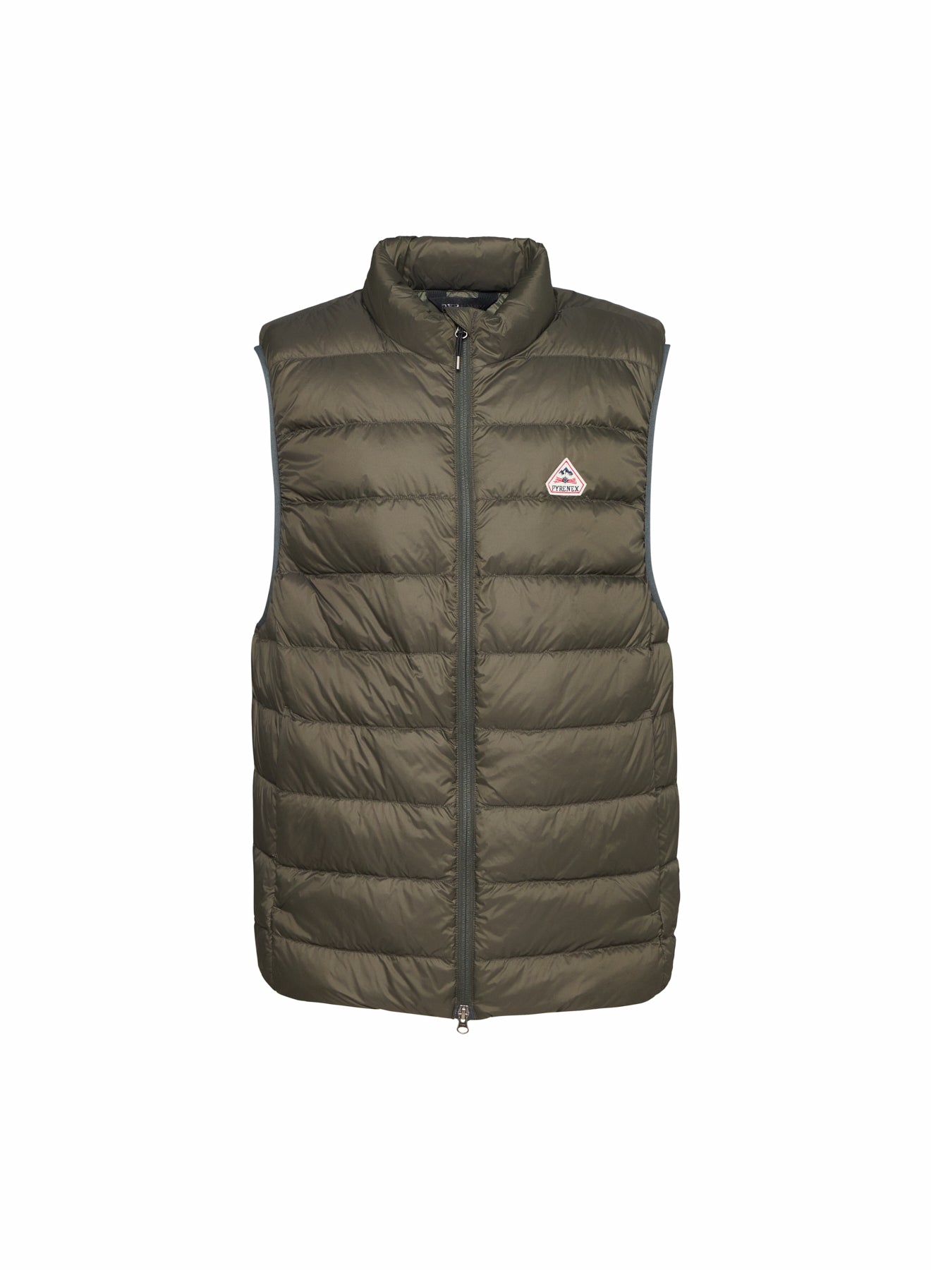 Pyrenex Guzet ultra light sleeveless jacket in dark khaki-4