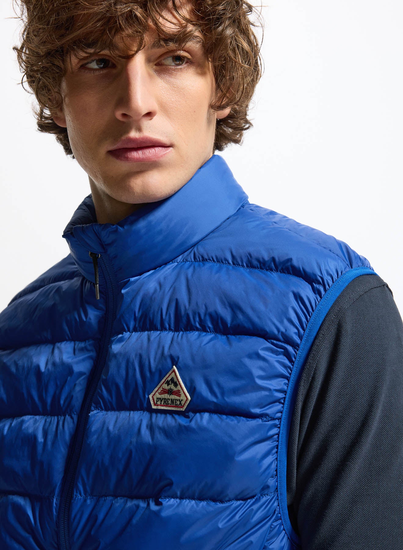 Doudoune légère sans manches Pyrenex Guzet bleu électrique