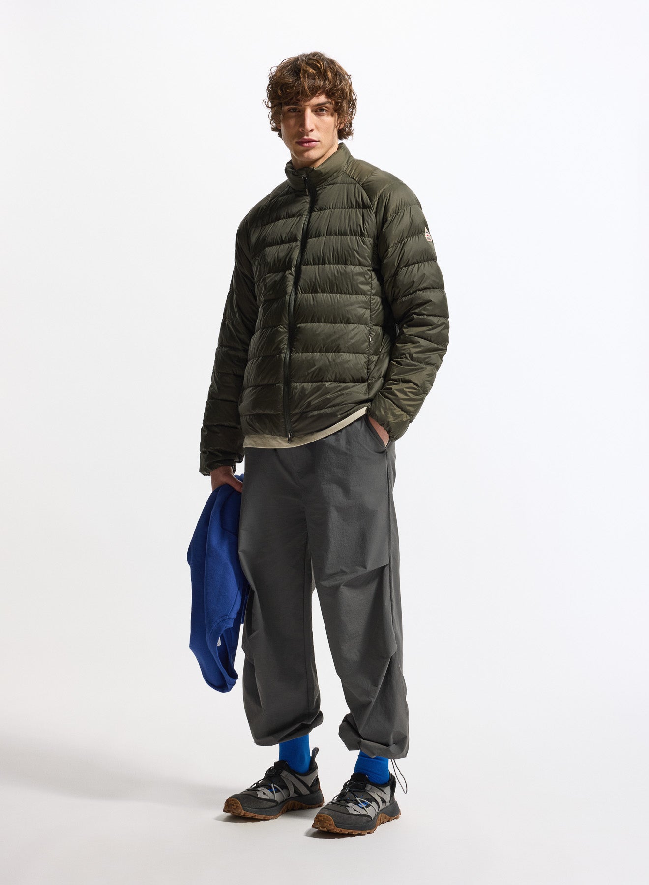 Lightweight Pyrenex Guzet SC down jacket in khaki green-3