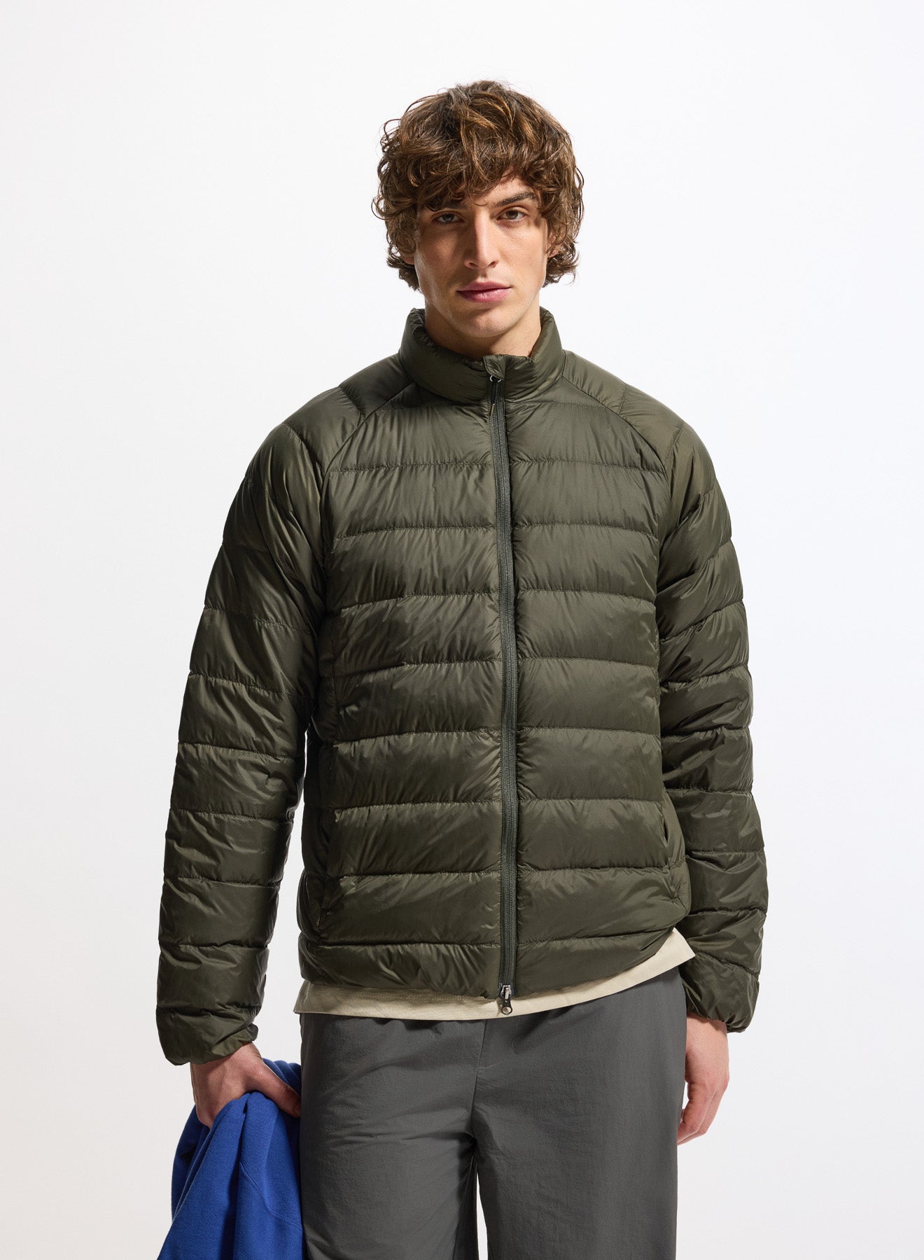 Doudoune légère en duvet Pyrenex Guzet SC verte kaki