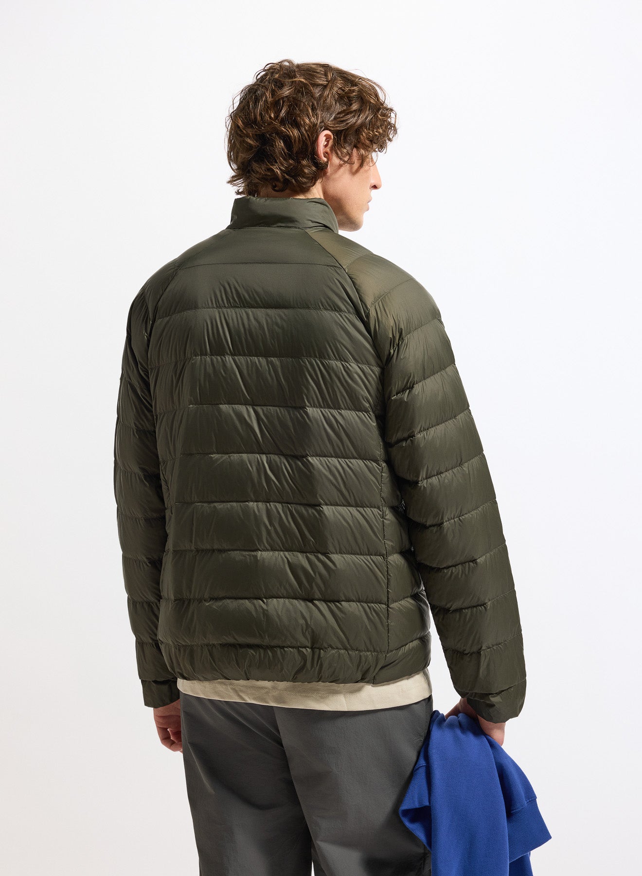 Lightweight Pyrenex Guzet SC down jacket in khaki green-5