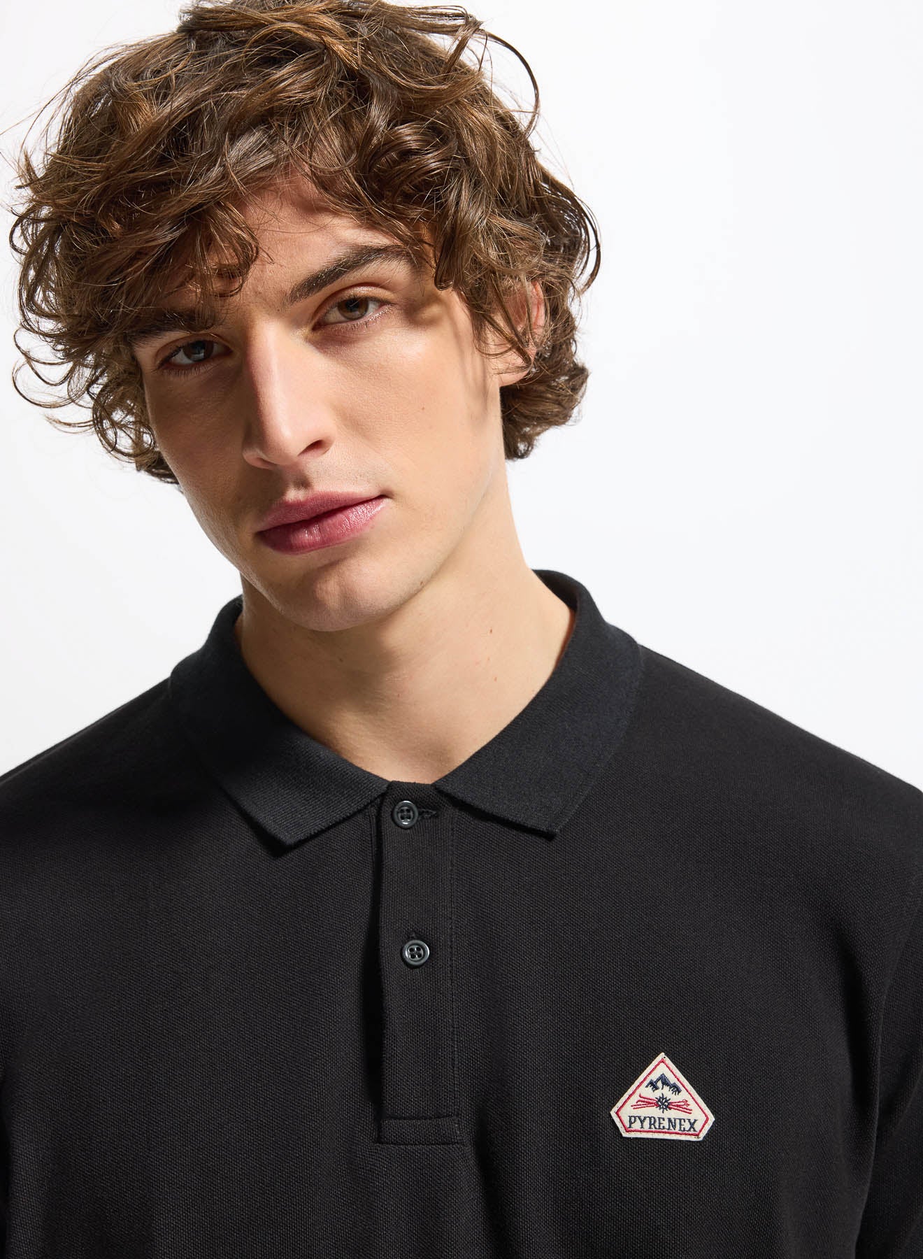 Pyrenex Cobalt black organic cotton polo shirt for men-3
