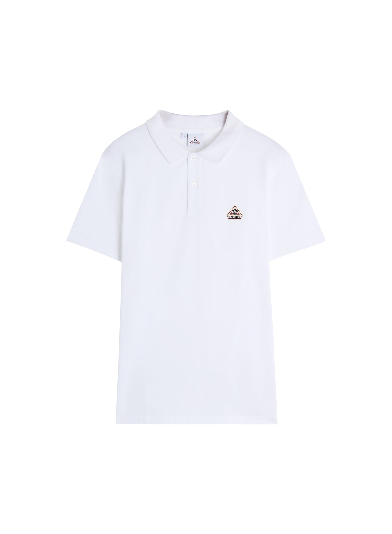 Polo homme en coton biologique Pyrenex Cobalt blanc 