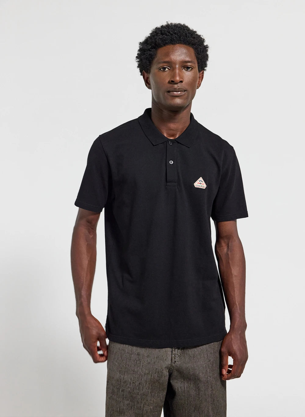 Polo homme en coton biologique Pyrenex Cobalt noir