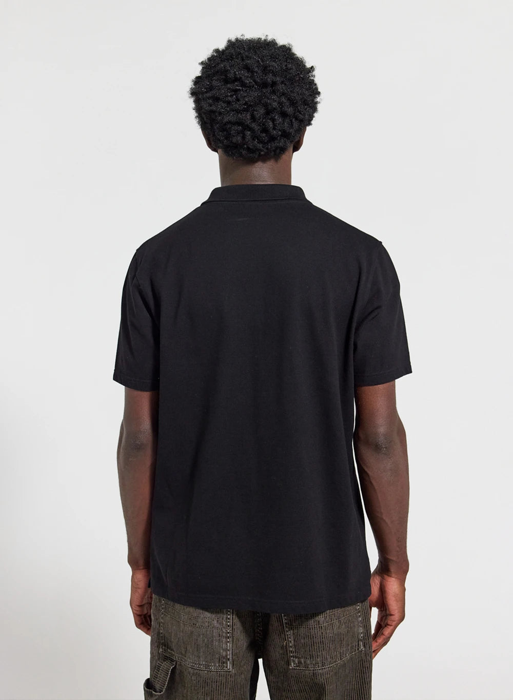 Polo homme en coton biologique Pyrenex Cobalt noir