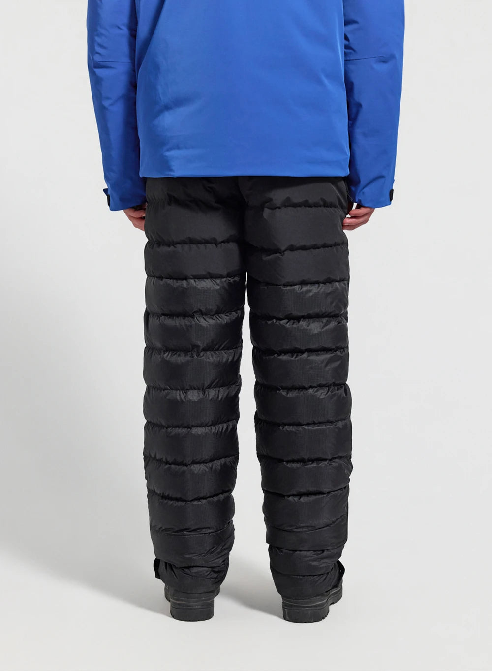 Surge men's black down quilted trousers-5