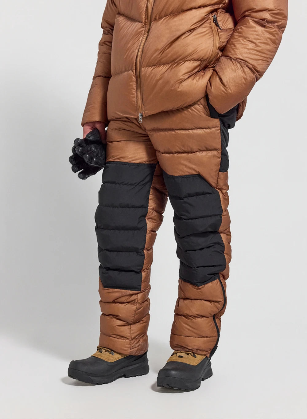 Gesteppte Herrenhose aus Daune Surge braun-1