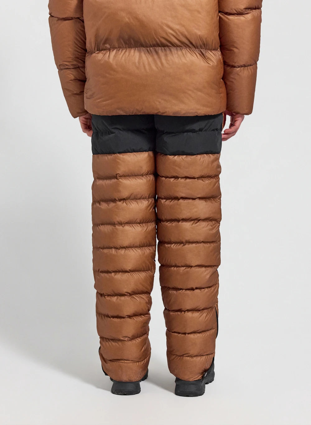 Gesteppte Daunenhose Herren Surge braun