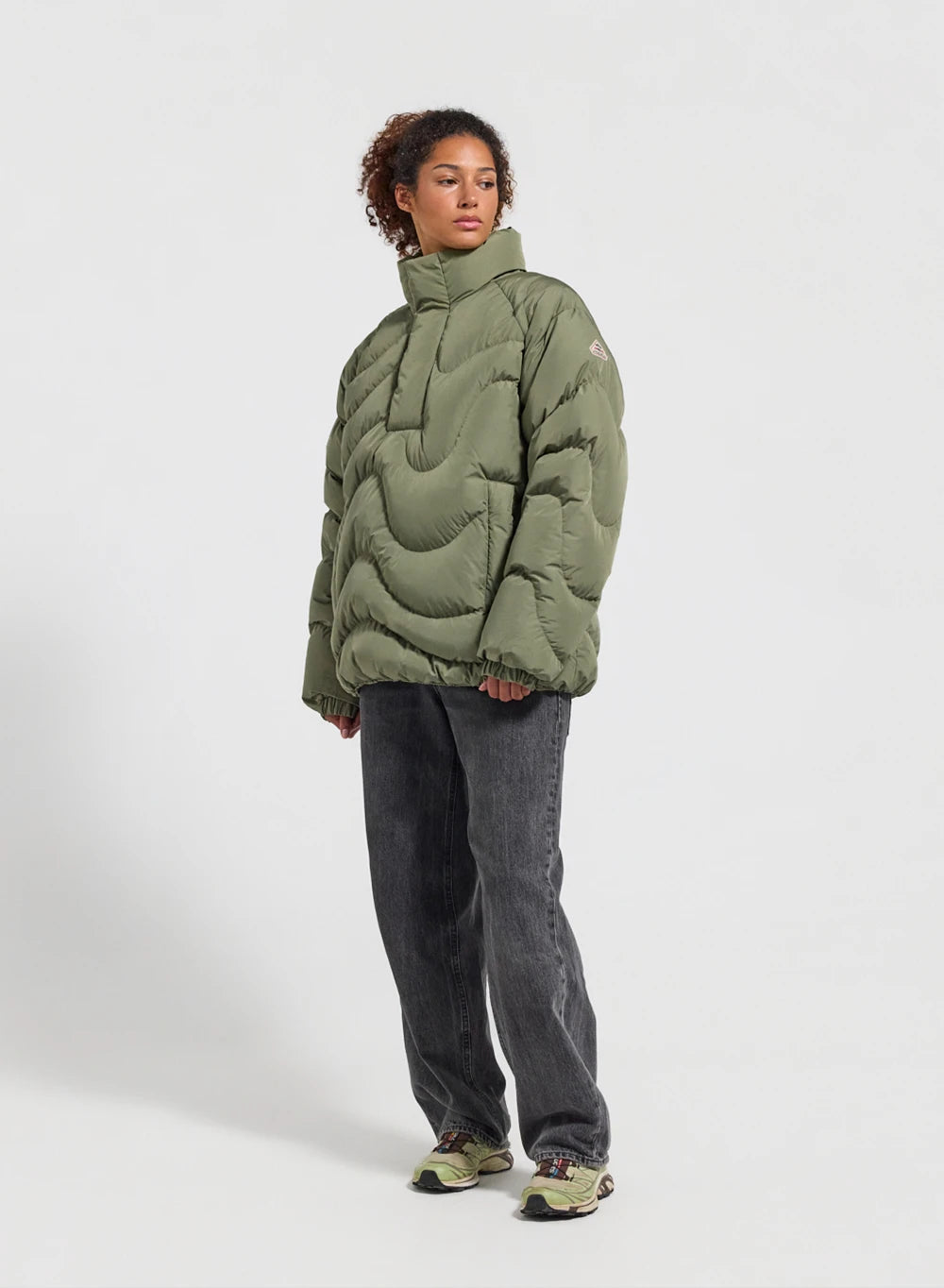 Pyrenex Cairns unisex light khaki down jacket-5