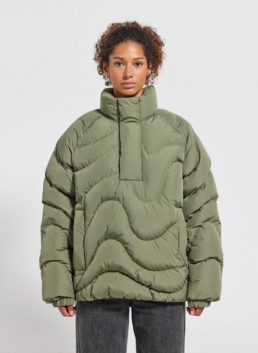 Pyrenex Cairns unisex light khaki down jacket-3