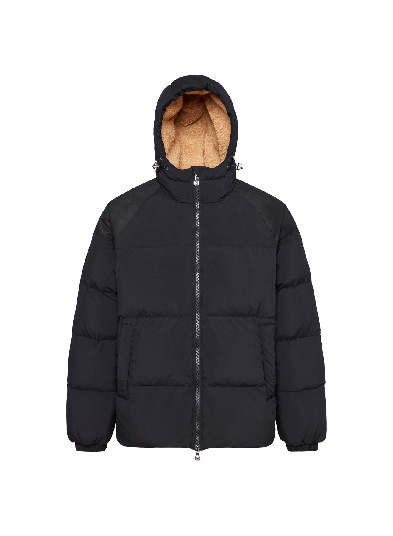 Unisex-Daunenjacke aus natürlichem Daunen Pyrenex Retro Sten schwarz