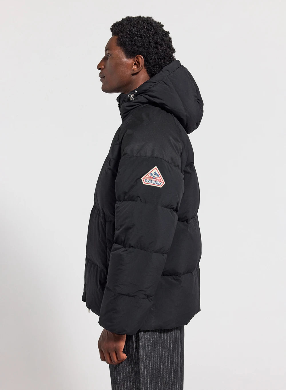 Unisex-Daunenjacke aus Naturdaunen Pyrenex Retro Sten Schwarz-5