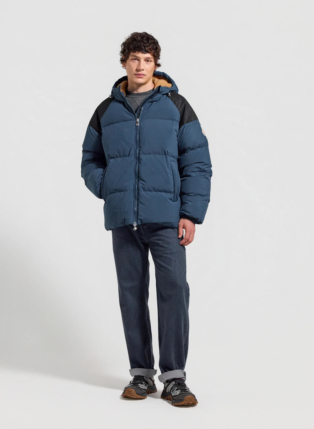 Doudoune homme en duvet naturel Pyrenex Retro Sten bleu pétrole