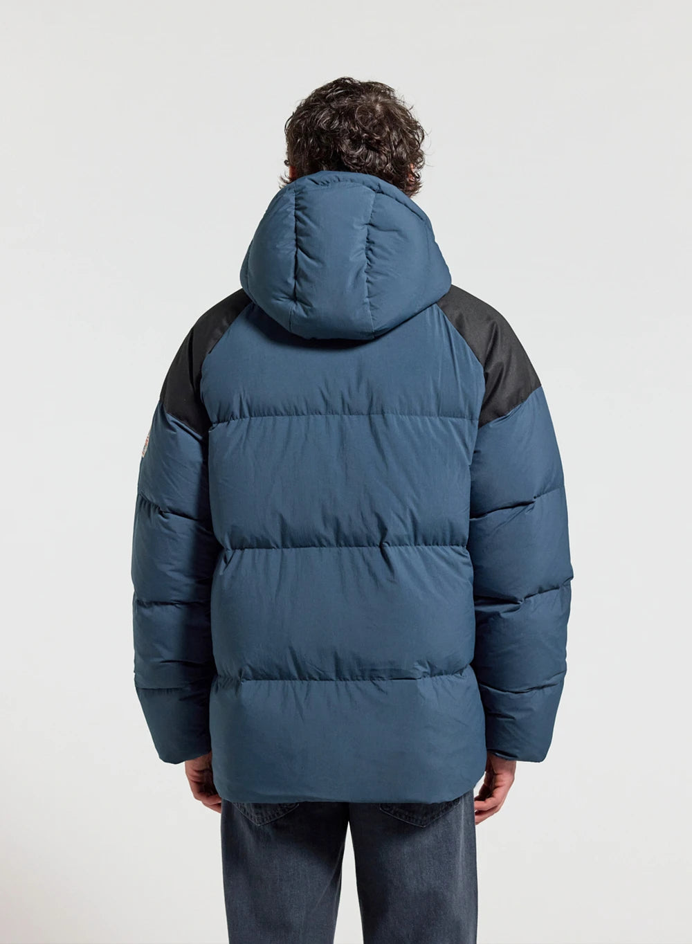 Pyrenex Retro Sten unisex down jacket in petrol blue-8