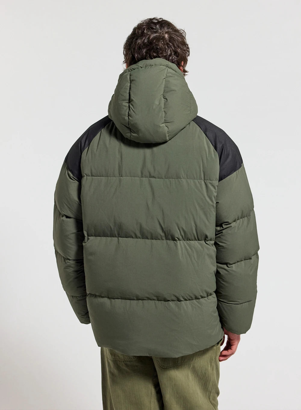 Pyrenex Retro Sten unisex down jacket in dark khaki-7