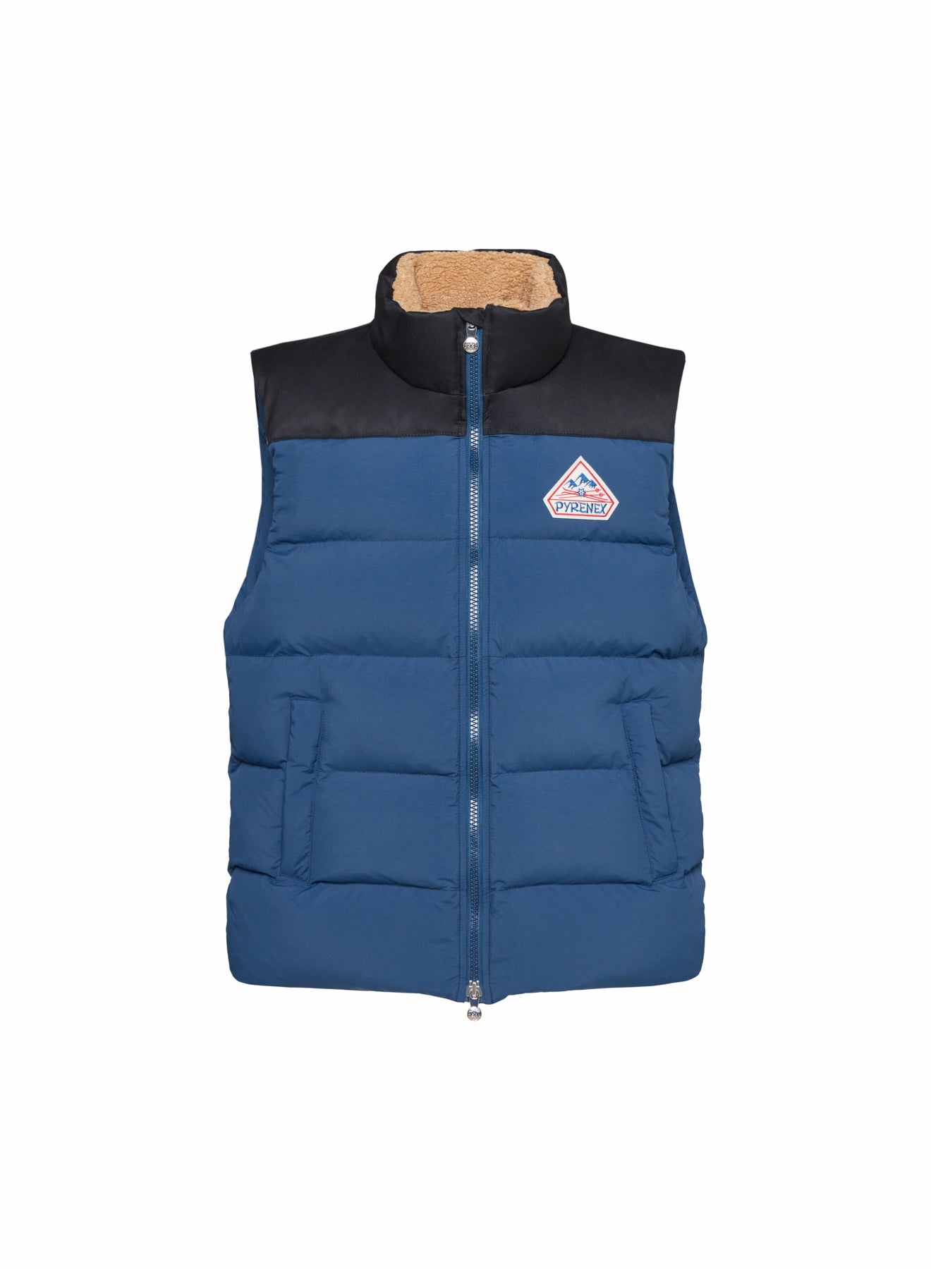 Doudoune sans manches Pyrenex Retro John bleu pétrole unisexe