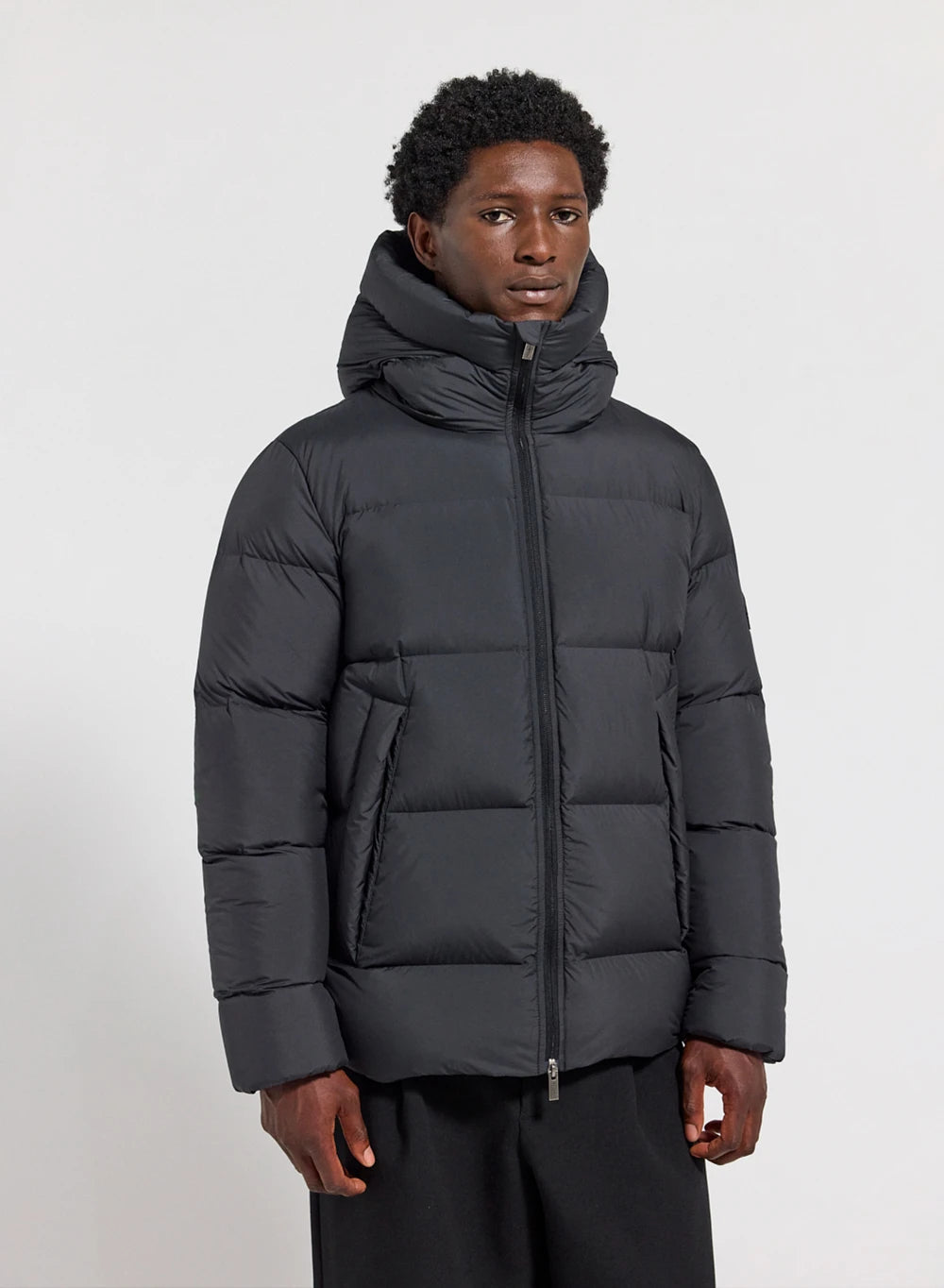 Doudoune made in France Pyrenex Barry mat noire-1