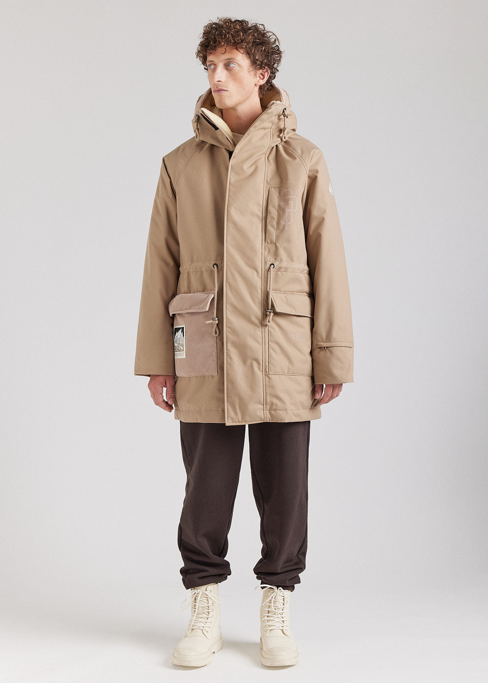 Pyrenex x Supakitch PRK Men's Winter Parka Light Taupe-2