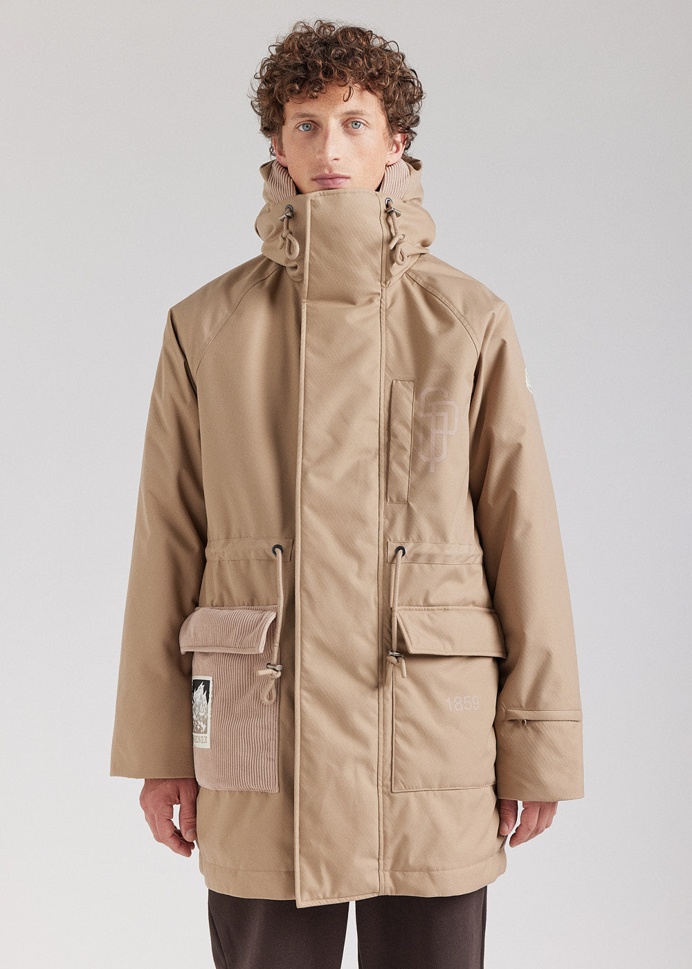 Pyrenex x Supakitch PRK Men's Winter Parka Light Taupe-1