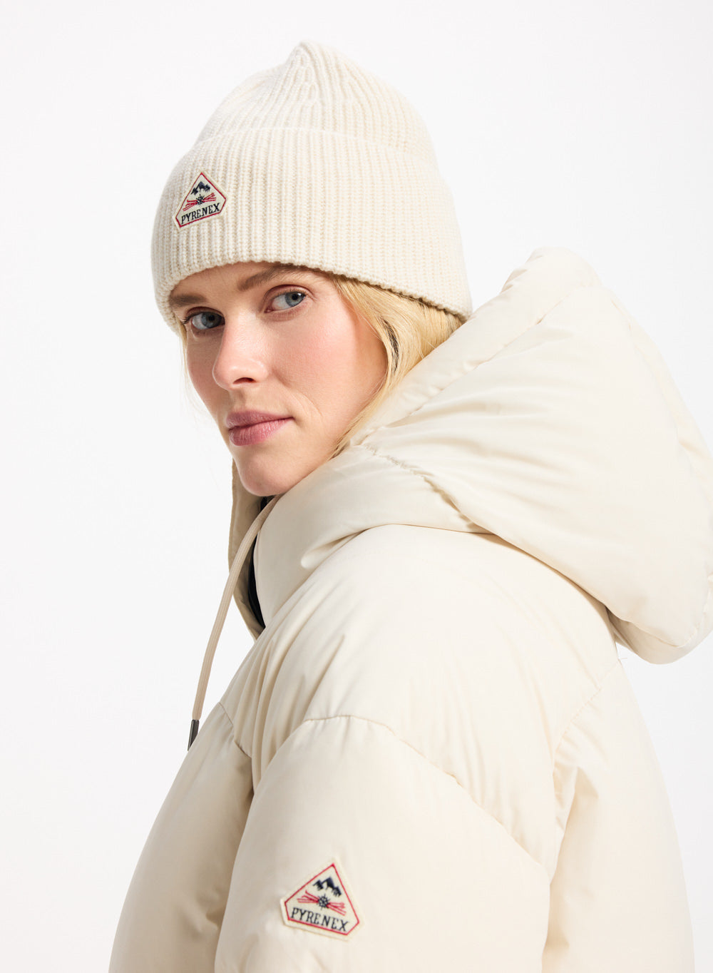 Bonnet Pyrenex Gomma blanc crème-1