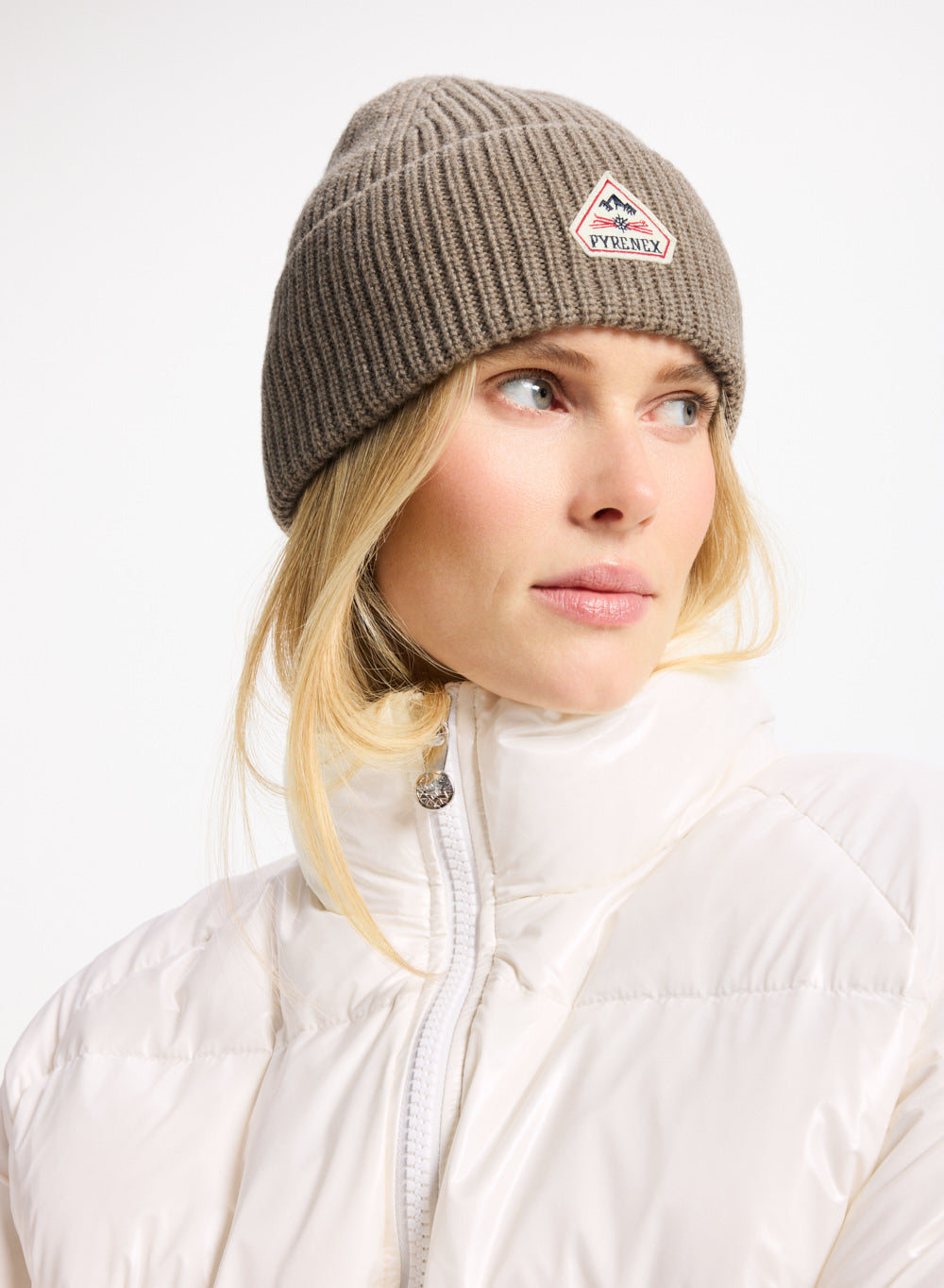 Bonnet Pyrenex Gomma gris taupe-2