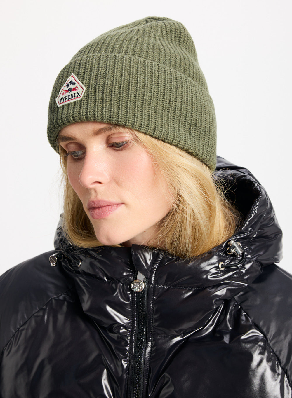 Bonnet Pyrenex Gomma khaki clair-2