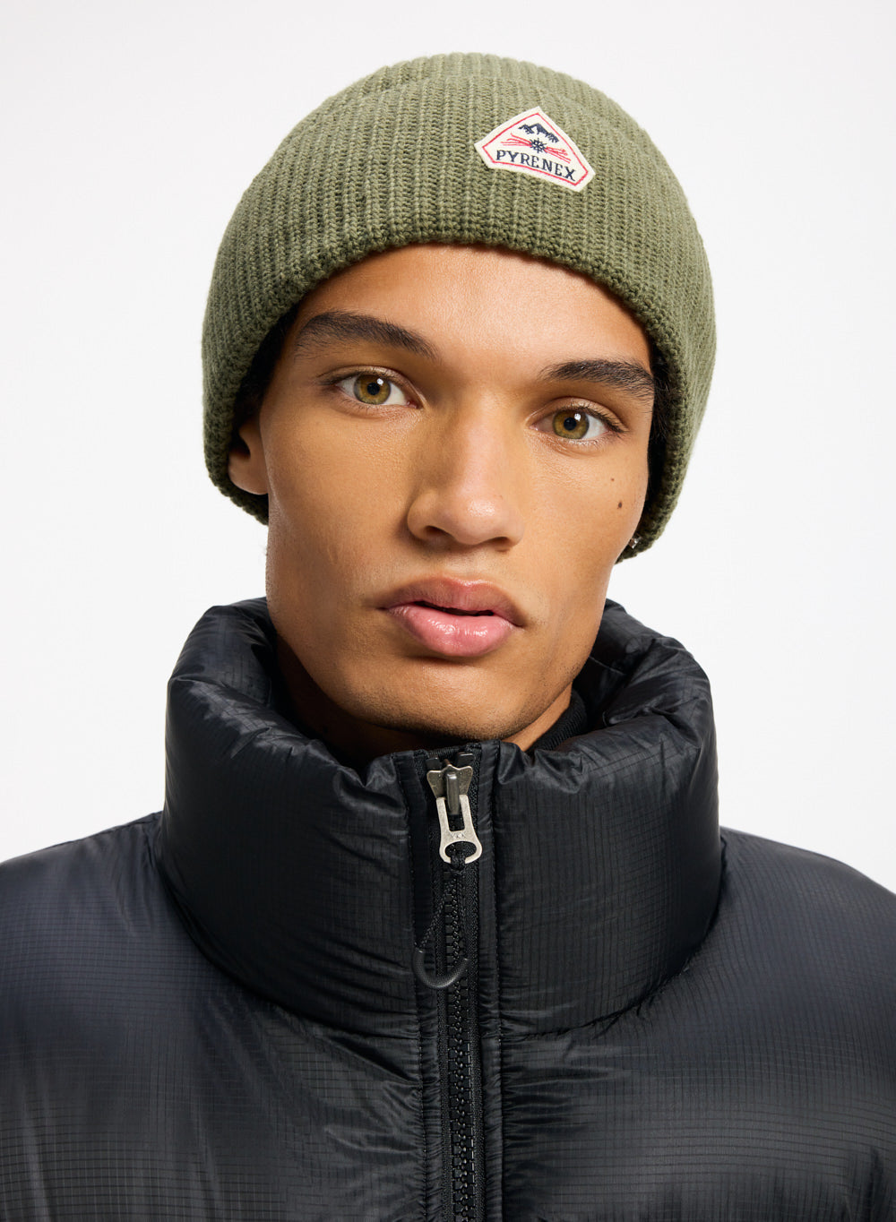 Bonnet Pyrenex Gomma khaki clair-1