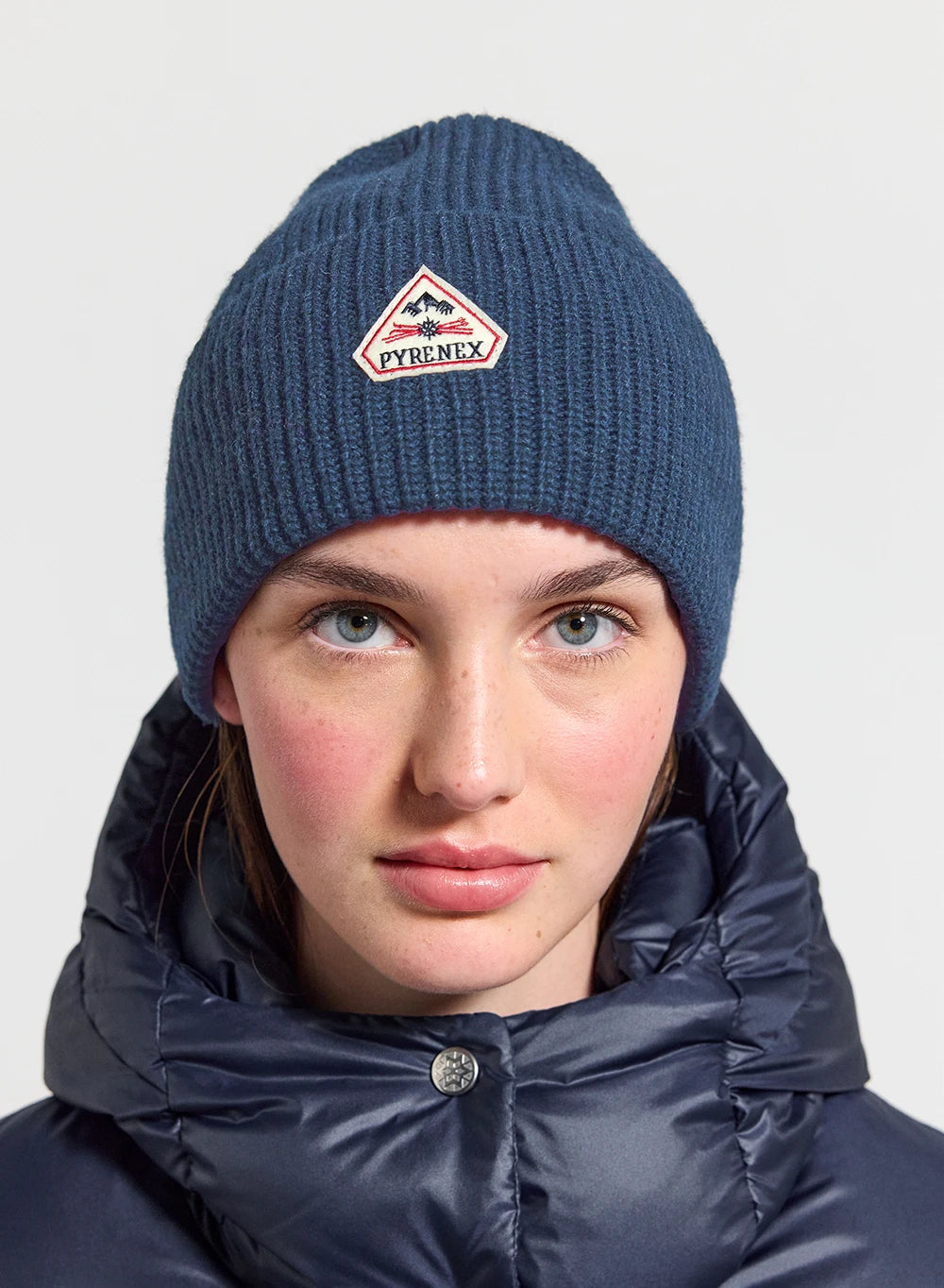 Bonnet Pyrenex Gomma bleu pétrole-1