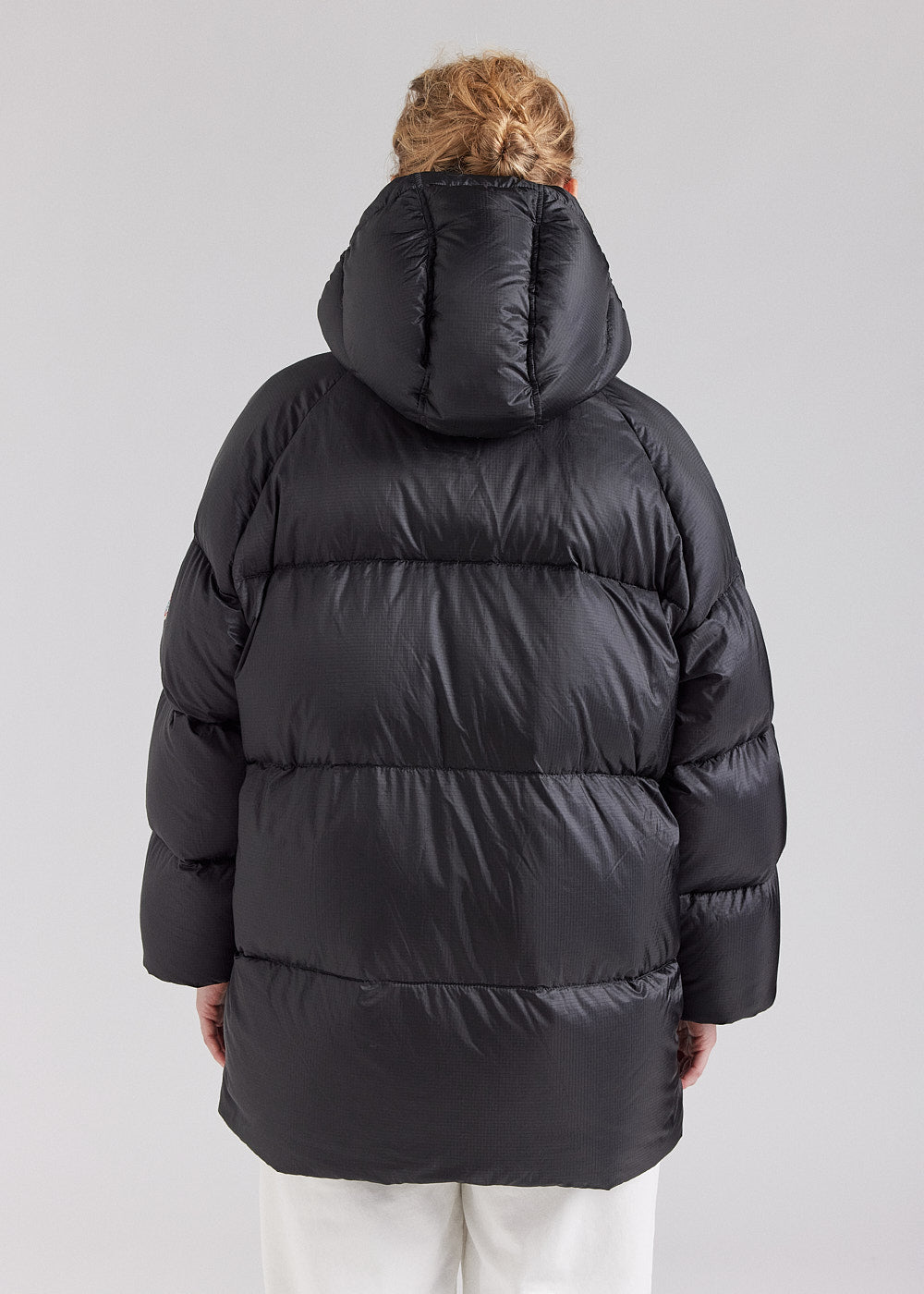 Pyrenex Sten schwarze Ripstop-Unisex-Daunenjacke mit Kapuze-9