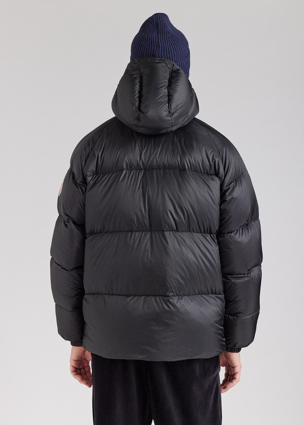 Pyrenex Sten schwarze Ripstop-Unisex-Daunenjacke mit Kapuze-8