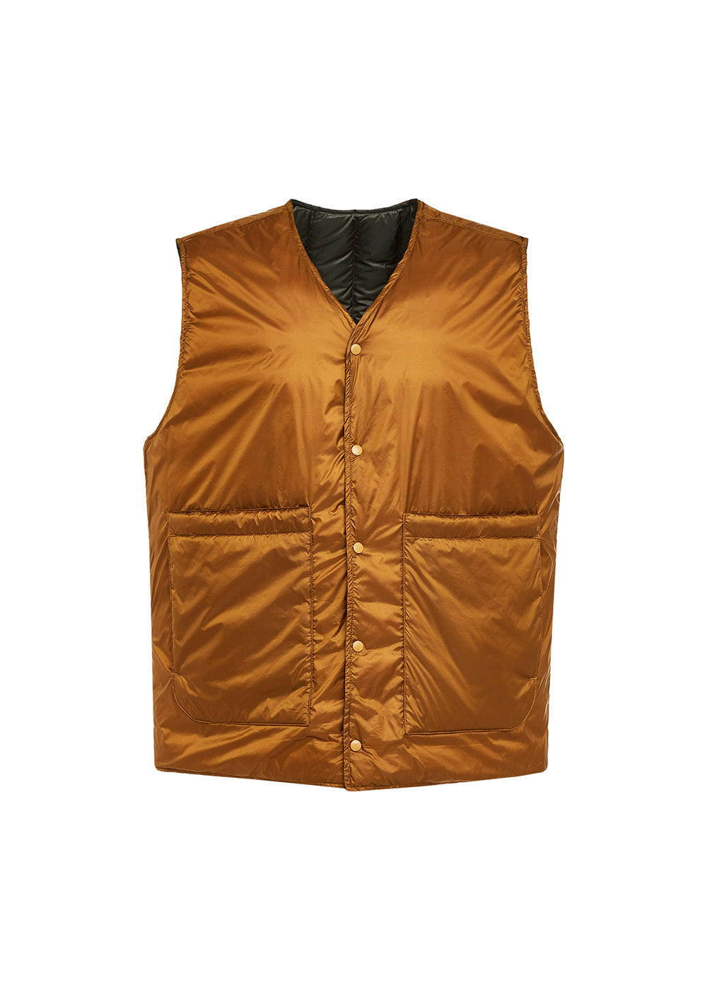 Gilet sans manches pour homme reversible Pyrenex Ando bronze brown-8