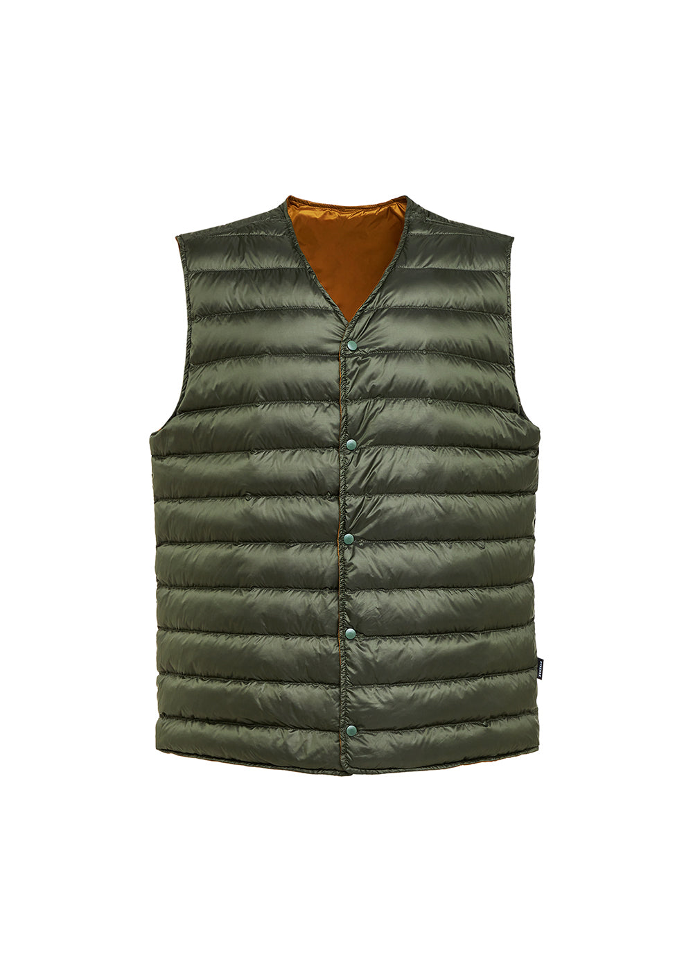 Gilet sans manches pour homme reversible Pyrenex Ando bronze brown-7