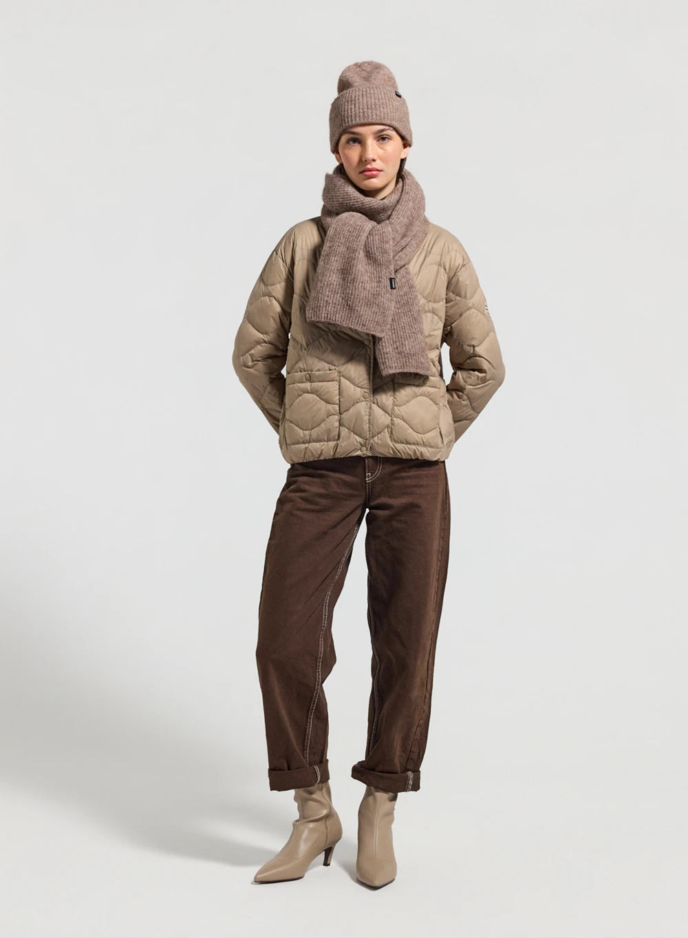 Doudoune ultra-lègère femme Pyrenex Orite beige