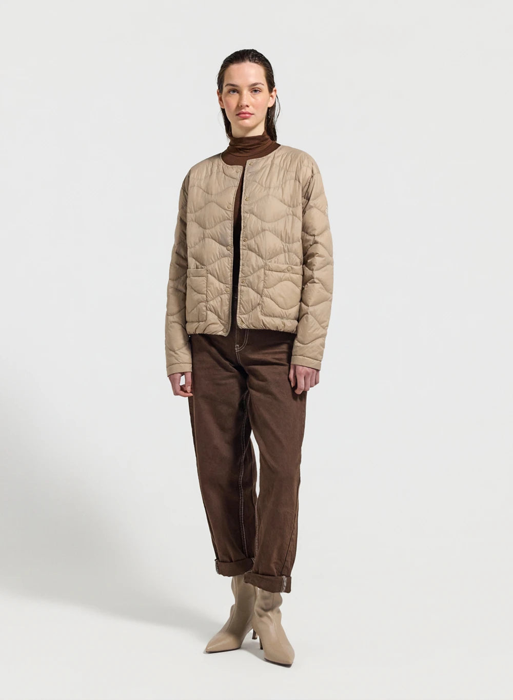 Doudoune ultra-lègère femme Pyrenex Orite beige
