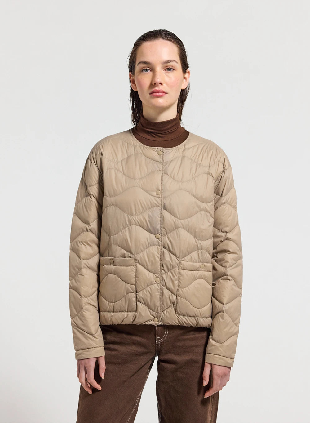 Doudoune ultra-lègère femme Pyrenex Orite beige