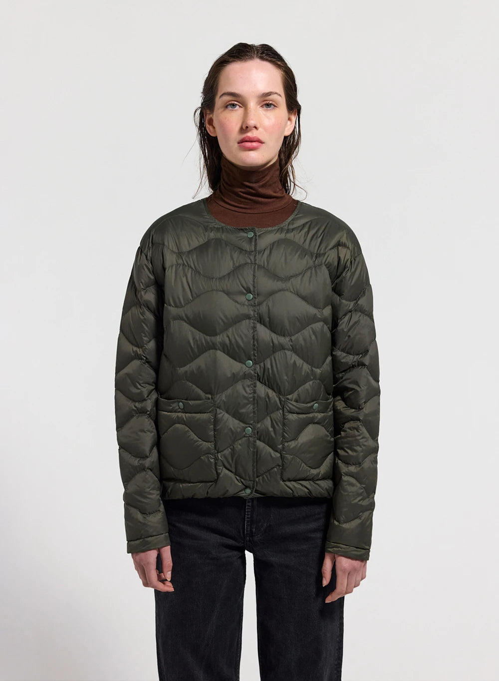 Pyrenex Orite women's ultra-light down jacket in khaki-1