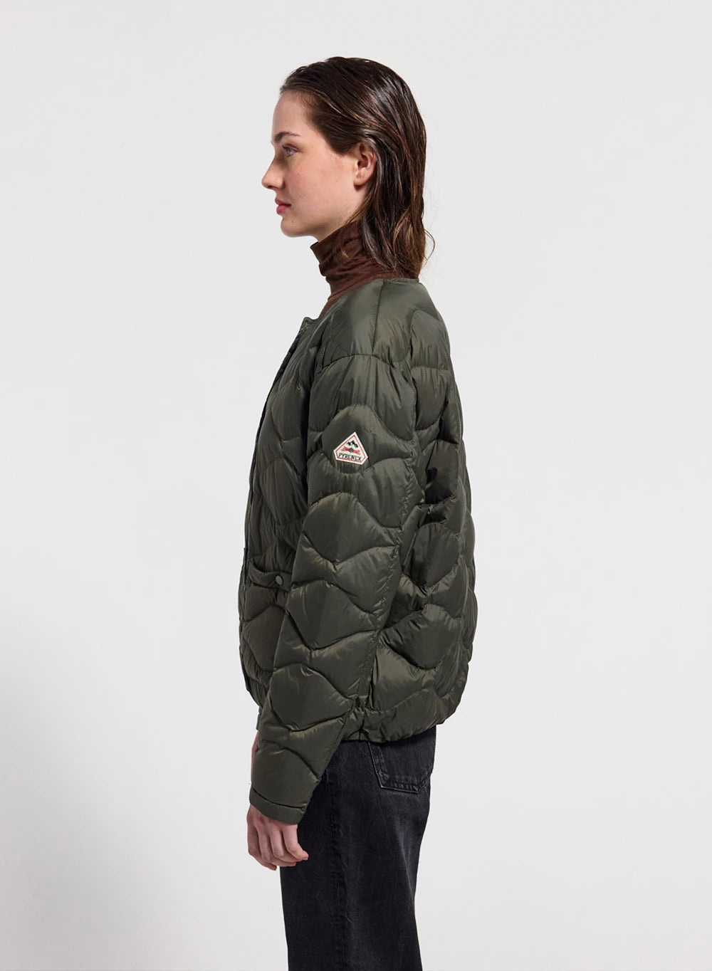Pyrenex Orite women's ultra-light down jacket in khaki-3
