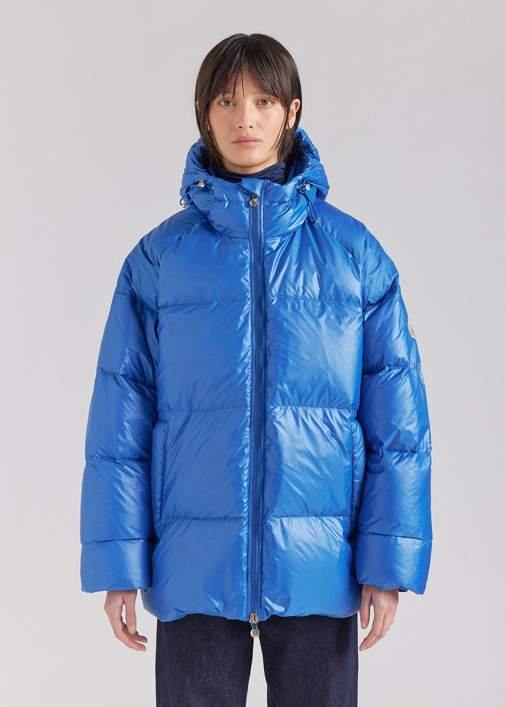 Pyrenex Sten hooded unisex down jacket adriatic - Main Image