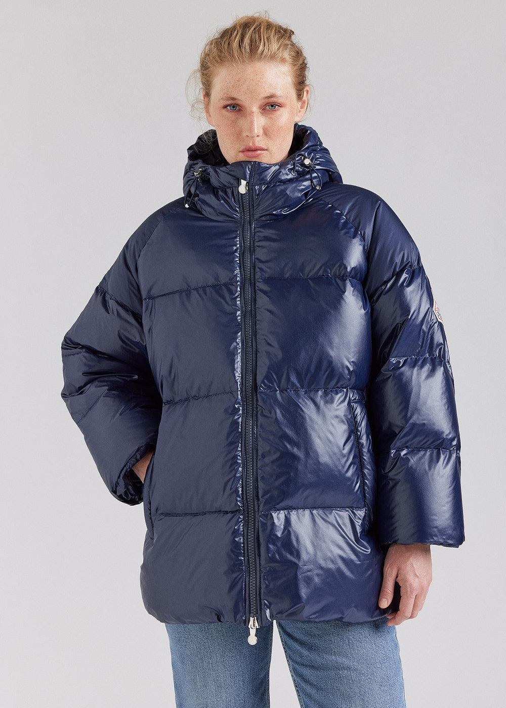 Pyrenex Sten hooded unisex down jacket amiral-3