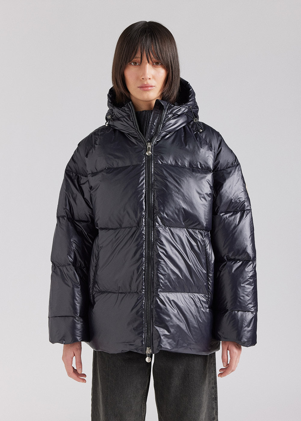 Pyrenex Sten hooded unisex down jacket black-5