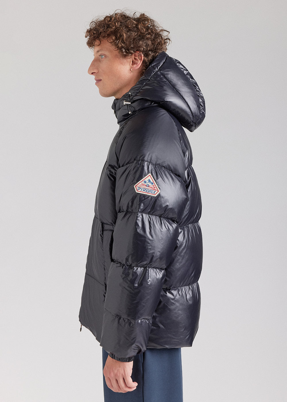 Pyrenex Sten hooded unisex down jacket black-7