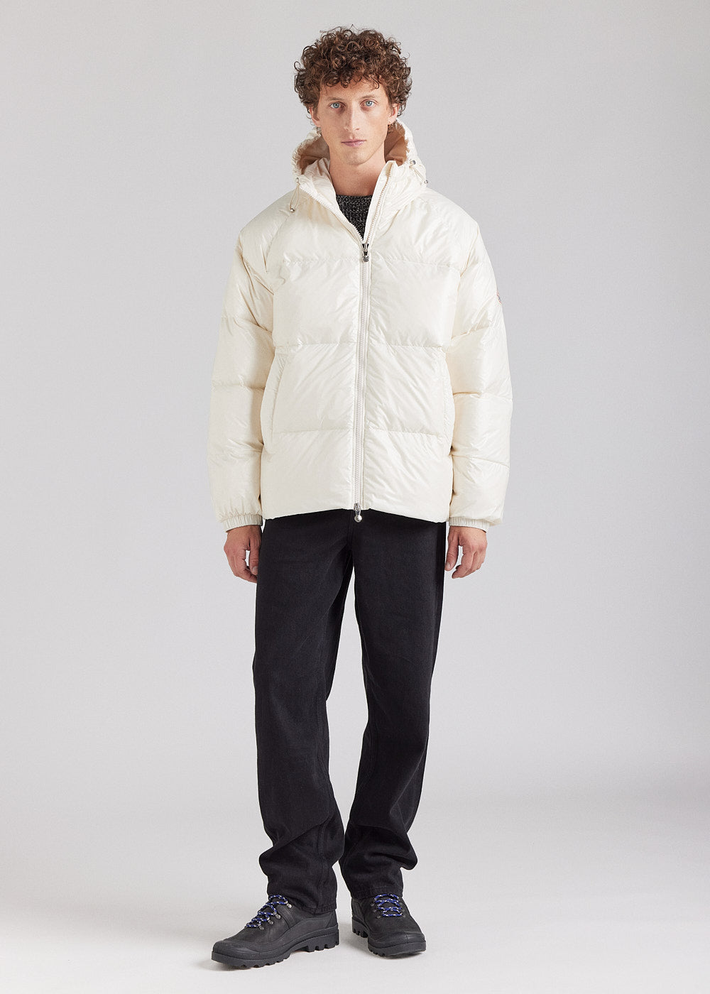 Pyrenex Sten Chalk Unisex Hooded Down Jacket-4