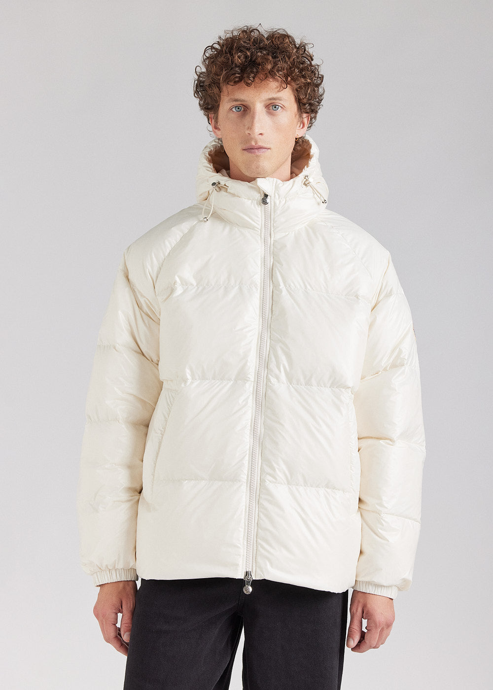 Pyrenex Sten Chalk Unisex Hooded Down Jacket-2