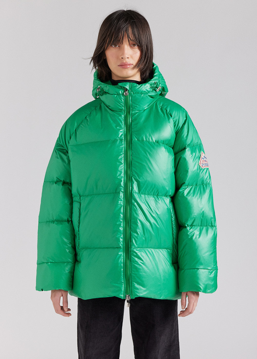 Unisex-Daunenjacke mit Kapuze Pyrenex Sten Green-2