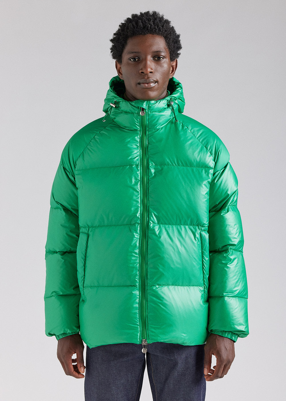 Unisex-Daunenjacke mit Kapuze Pyrenex Sten Green-1