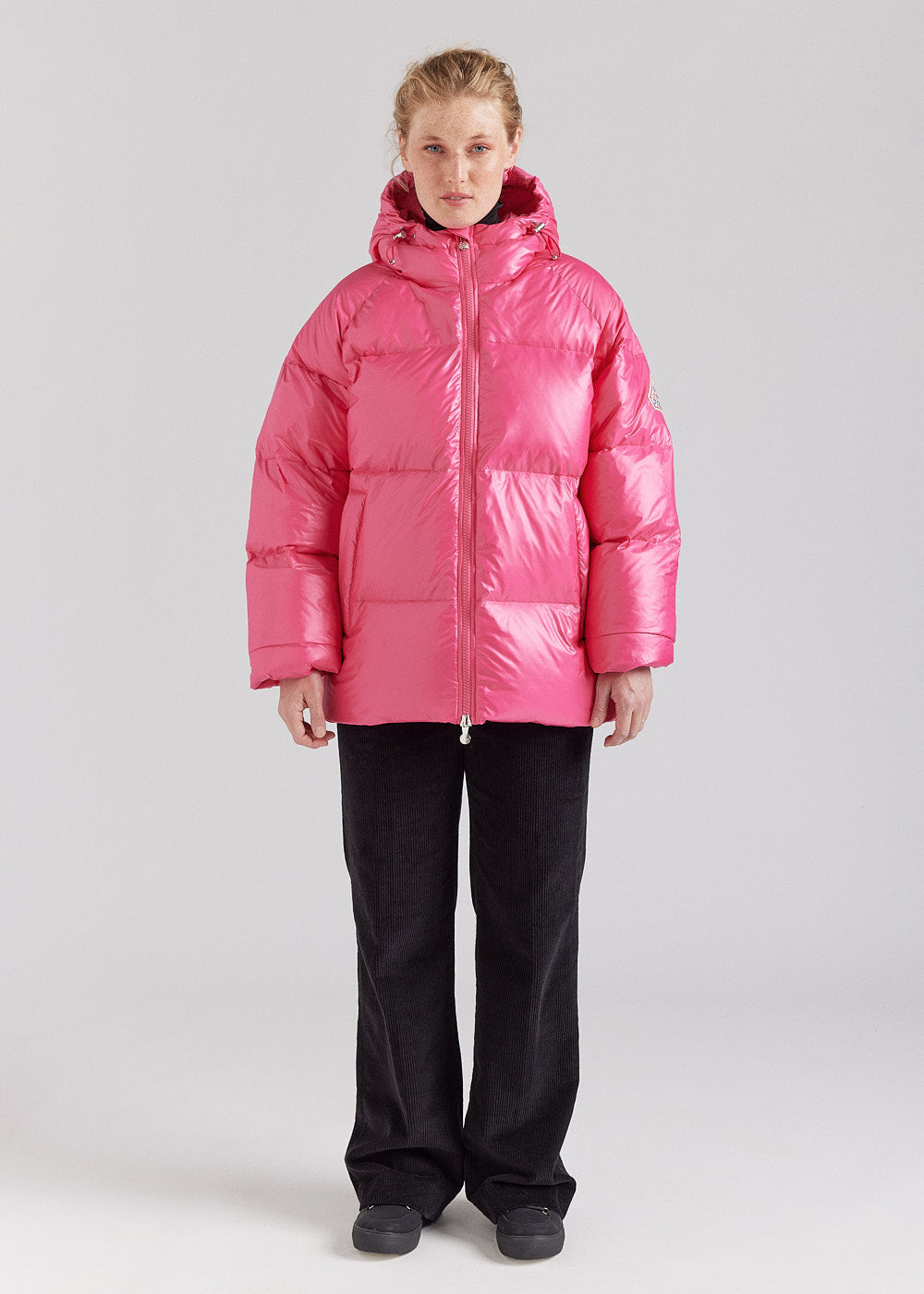 Unisex-Daunenjacke mit Kapuze Pyrenex Sten Rose-3