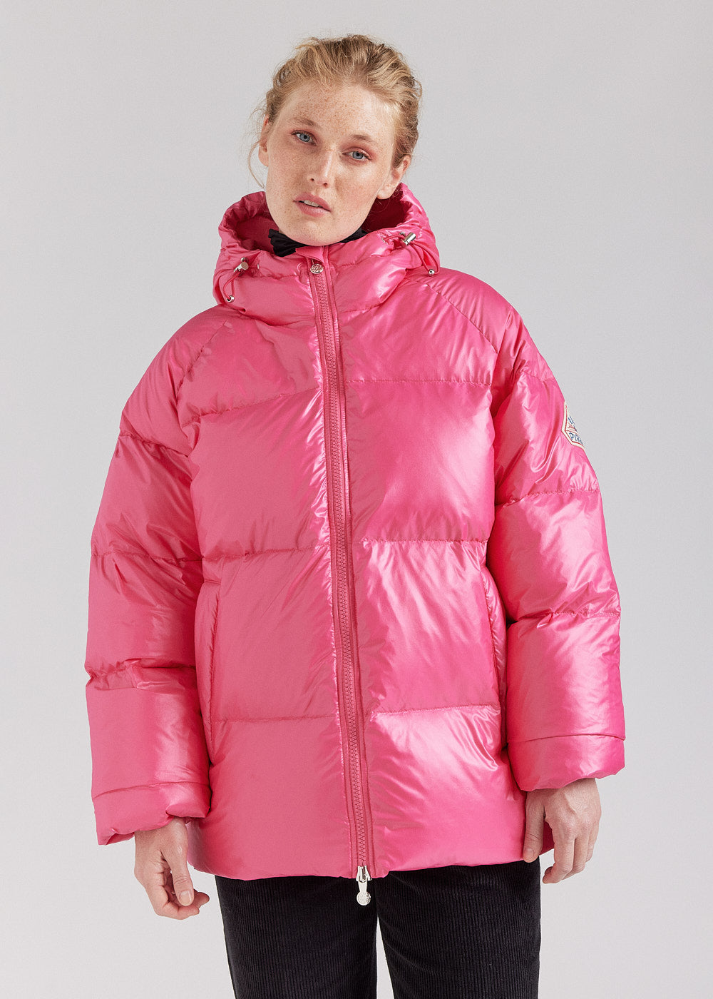 Unisex-Daunenjacke mit Kapuze Pyrenex Sten Rose-1