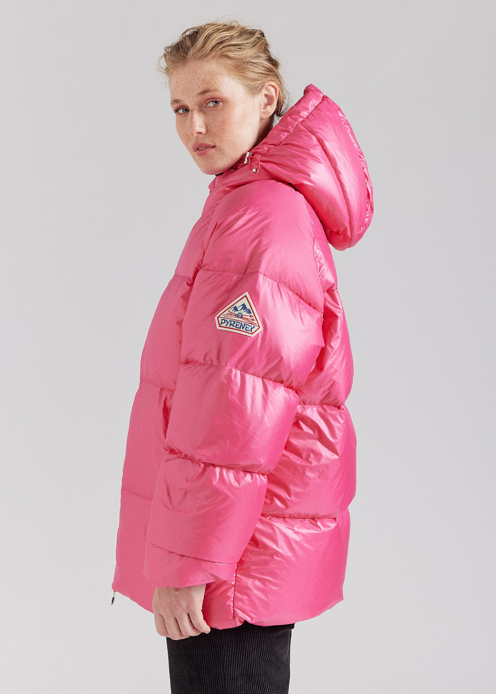 Unisex-Daunenjacke mit Kapuze Pyrenex Sten Rose-5